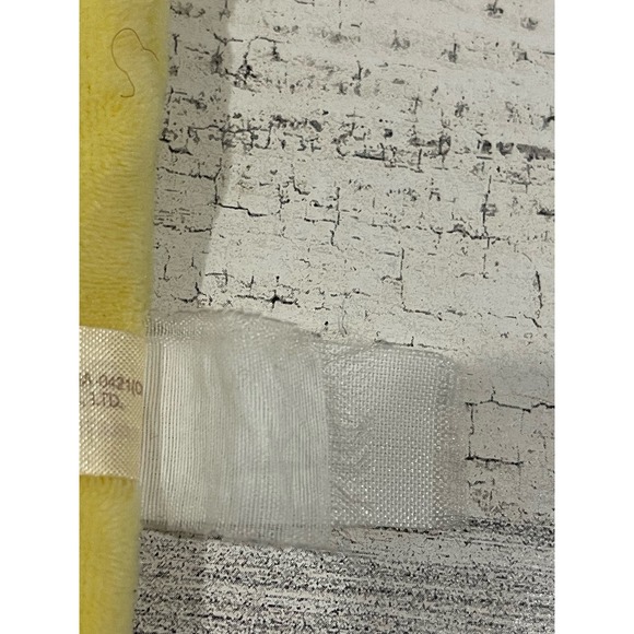 Yellow Giraffe Plush Lovey Baby Security Blanket lovey Gray Knotted Corners - Picture 5 of 7